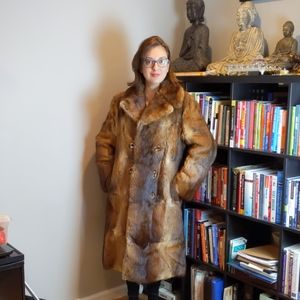 Gorgeous long Muskrat coat